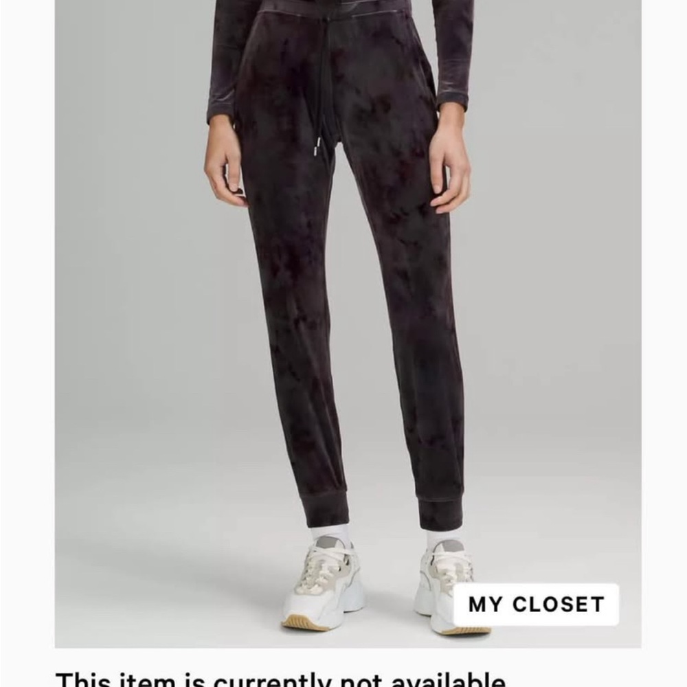 Lululemon Athletica Ready to Rulu Velvet Dark Mauve Jogger